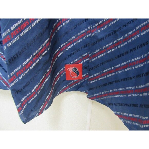 NBA Detroit Pistons Button Up Dress Shirt Long Sleeve by Headmaster size 2XL - Picture 7 of 10